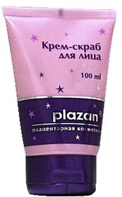 Плацентарная косметика Плазан (Plazan). Крем – скраб для лица.